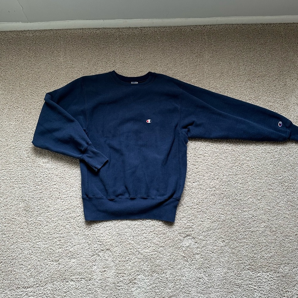 Navy Champion Sweatshirt